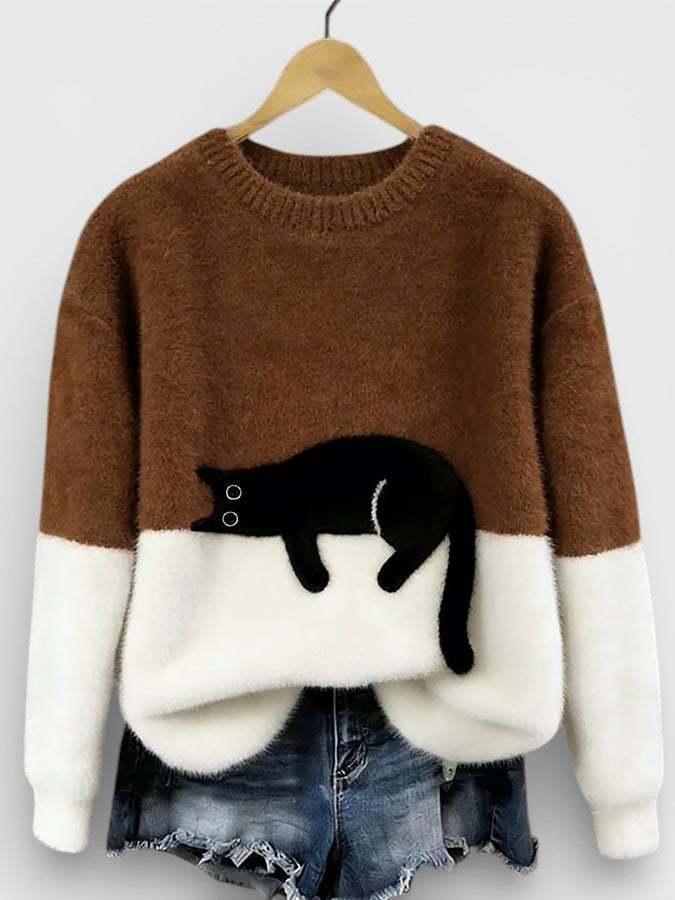 Luna™| Sudadera con estampado de gato