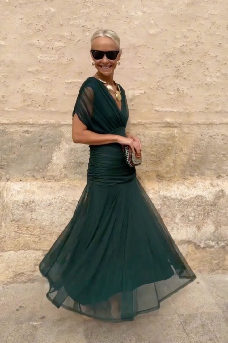 Carolina™ | Vestido Maxi Plisado Elegante