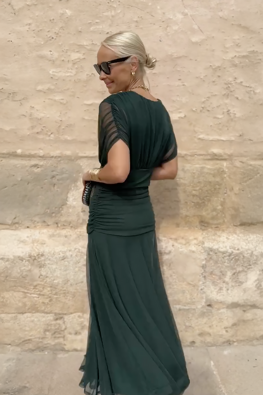 Carolina™ | Vestido Maxi Plisado Elegante