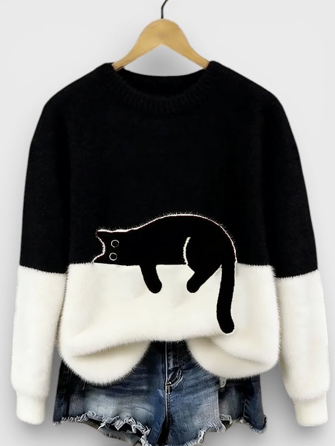 Luna™| Sudadera con estampado de gato
