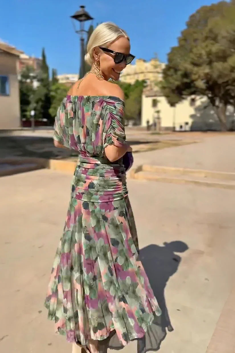 Carolina™ | Vestido Maxi Plisado Elegante