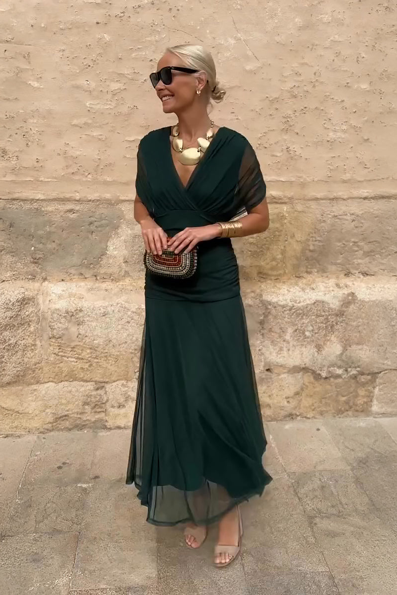 Carolina™ | Vestido Maxi Plisado Elegante
