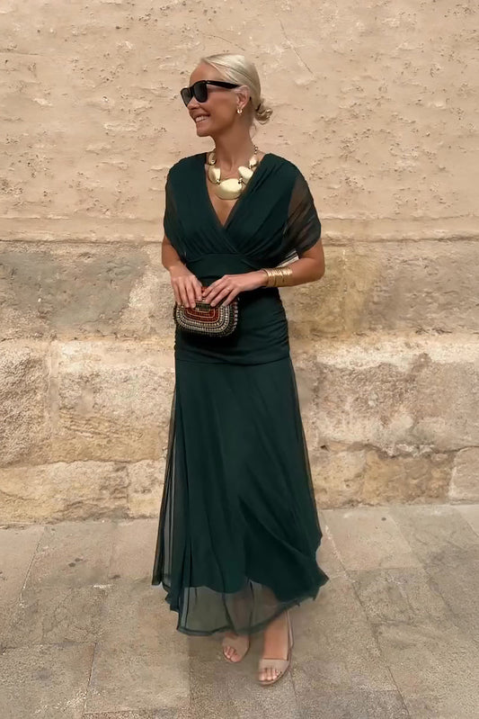 Carolina™ | Vestido Maxi Plisado Elegante