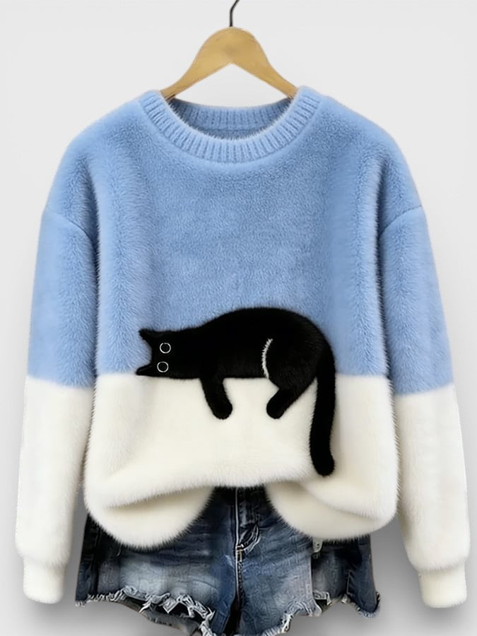 Luna™| Sudadera con estampado de gato