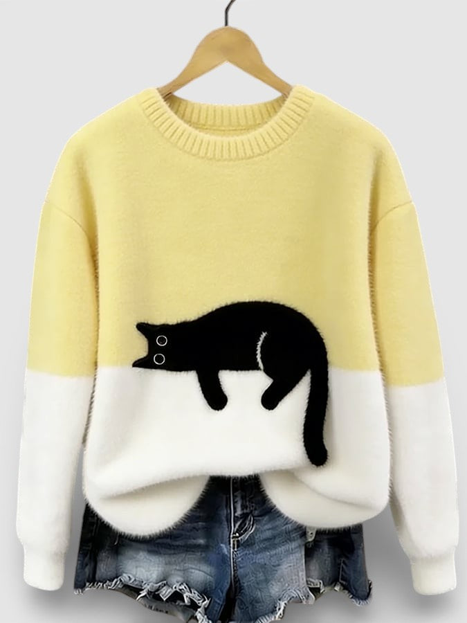 Luna™| Sudadera con estampado de gato