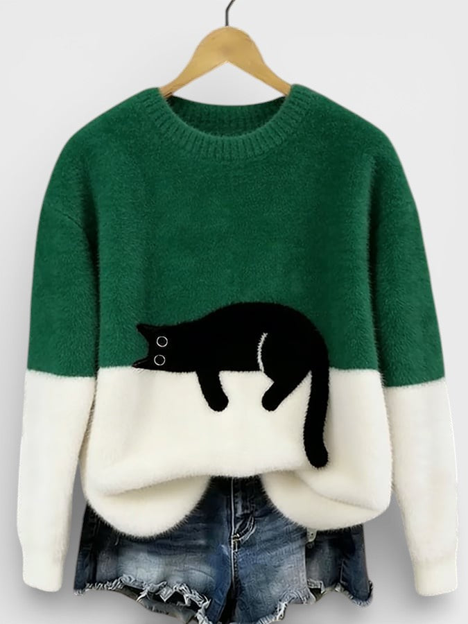 Luna™| Sudadera con estampado de gato