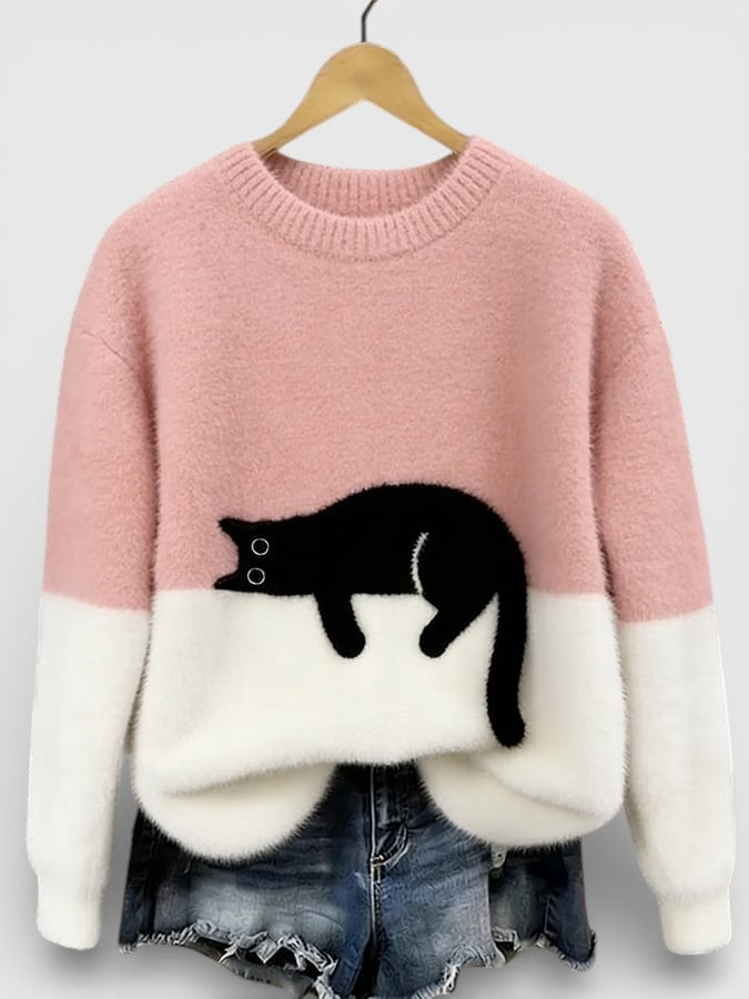 Luna™| Sudadera con estampado de gato