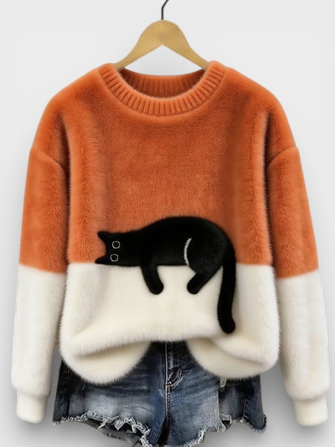 Luna™| Sudadera con estampado de gato