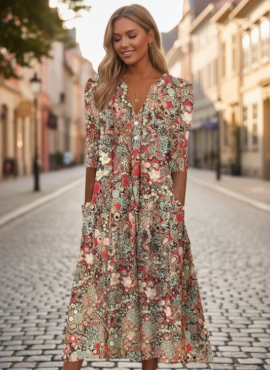 Martina™ | Vestido con Escote en V