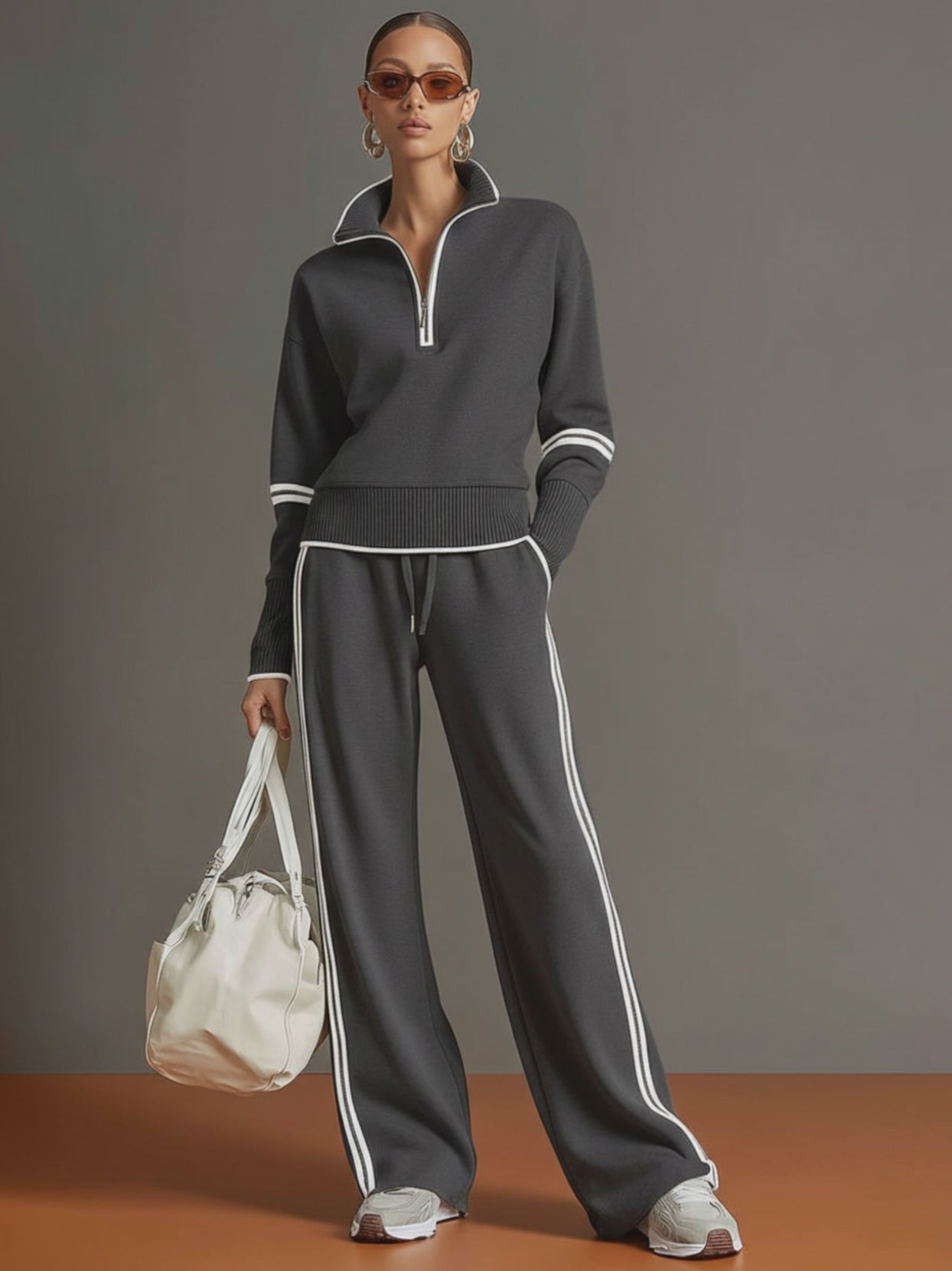 Paris | Conjunto deportivo media cremallera